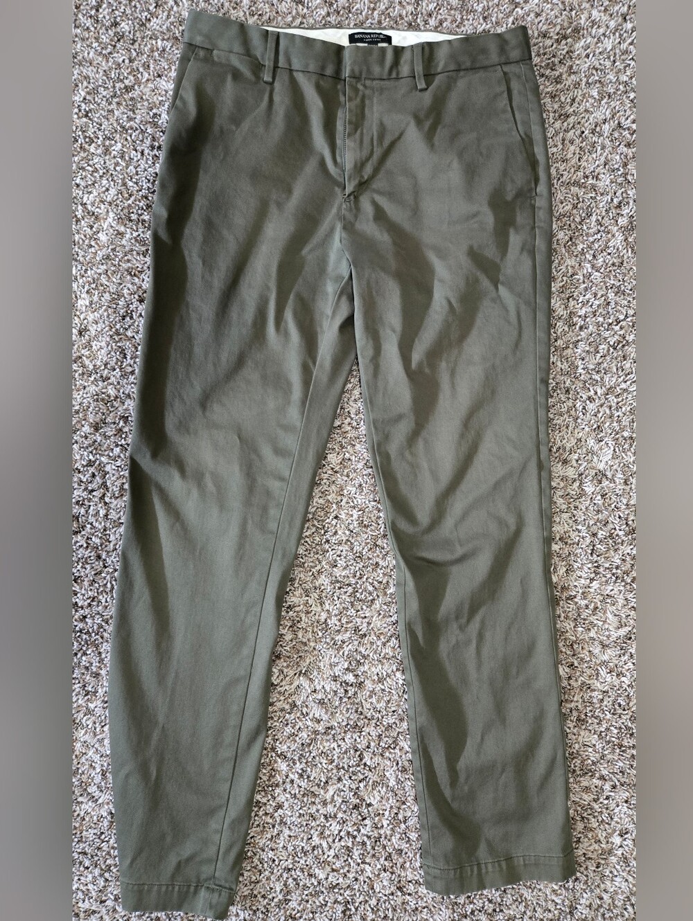 Banana Republic Men’s Aiden Chino Pants Size 34x34 Green